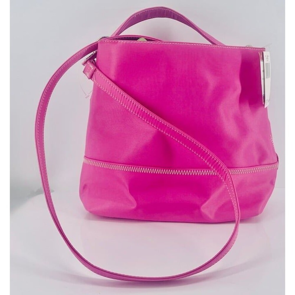 Tommy Hilfiger Purse Sz Med Spring Pink & Green Easy Clean Bonus Coin Purse NWT